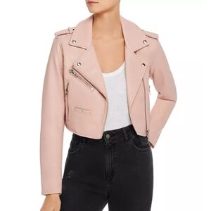 Women's Blank NYC Pink Moto Jacket